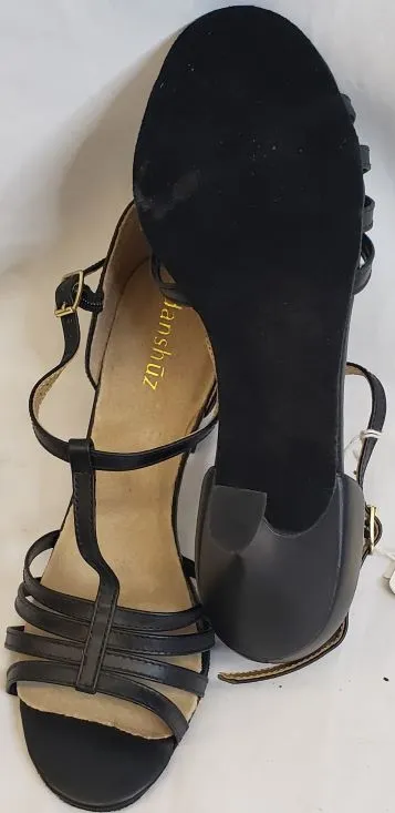 2.5" Janessa -- Women's Latin Ballroom Sandal -- Black