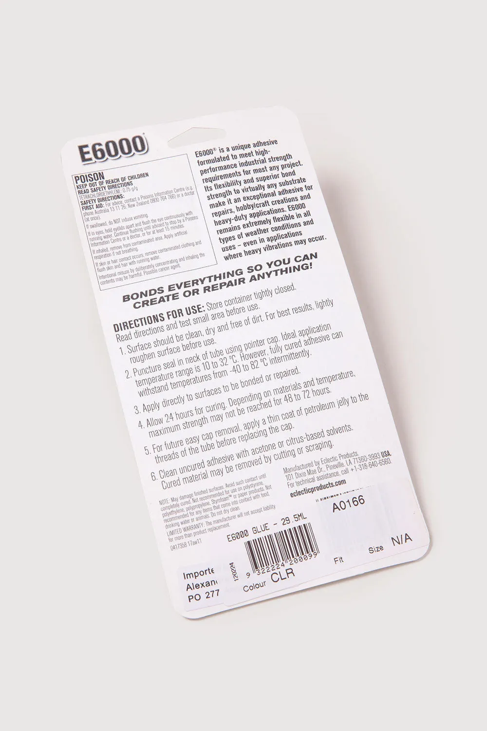 A0166 - E6000 Glue 40.2g