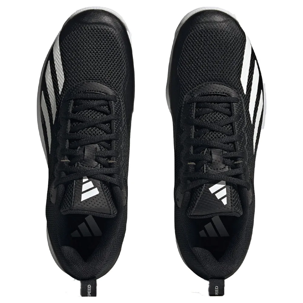 Adidas Courtflash Speed Tennis Shoes (Mens) - Core Black/Cloud White/Matte Silver