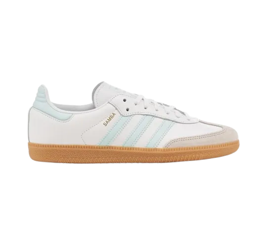 Adidas Kids' Samba Og Shoes - White / Semi Flash Aqua