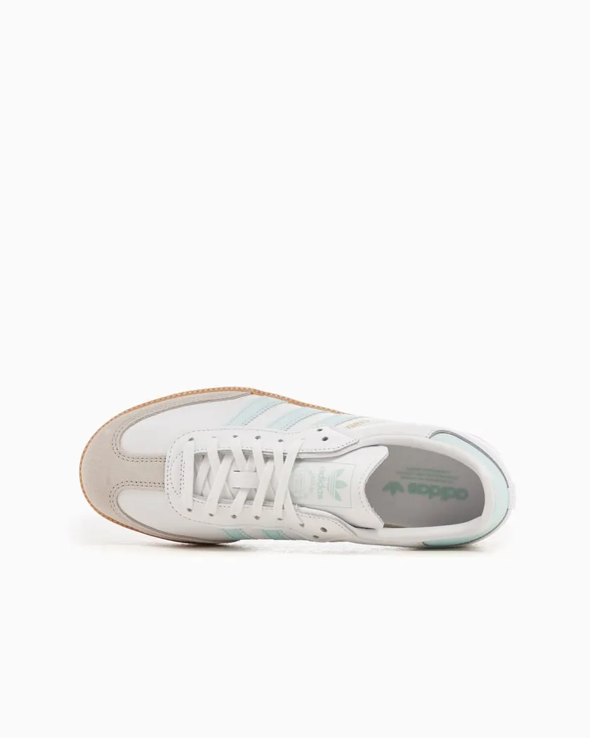 Adidas Kids' Samba Og Shoes - White / Semi Flash Aqua