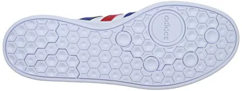 Adidas Men's BREAKNET FTWWHT/ROYBLU/VIVRED Tennis Shoe-10 Kids UK (FZ1837)