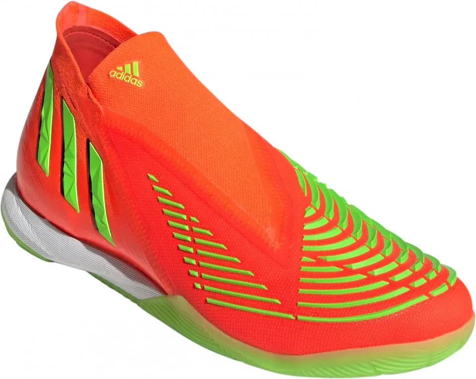 adidas Predator Edge.1 IN Indoor Soccer Shoe- Solar Red / Team Solar Green / Core Black