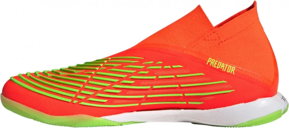 adidas Predator Edge.1 IN Indoor Soccer Shoe- Solar Red / Team Solar Green / Core Black
