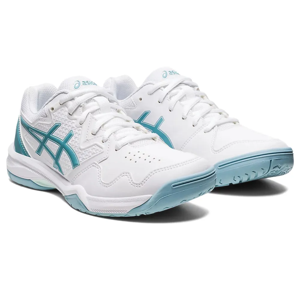 Asics Gel-Dedicate 7 Tennis Shoes (Ladies) - White/Smoke Blue