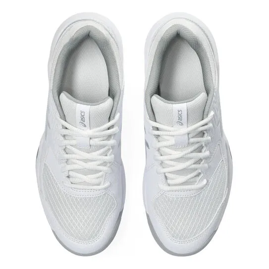 Asics Ladies Gel Dedicate 8 Tennis Shoe - White/Pure Silver