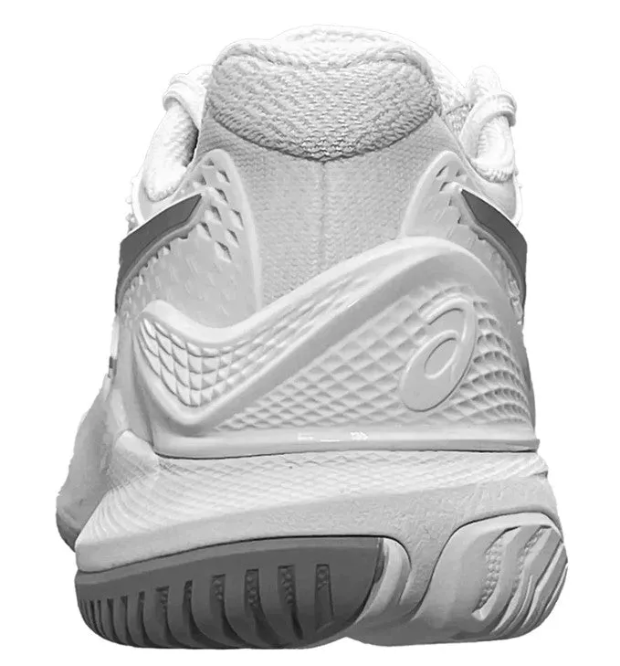 Asics Women's Gel-Resolution 9 Tennis Shoes In White/Pure Silver