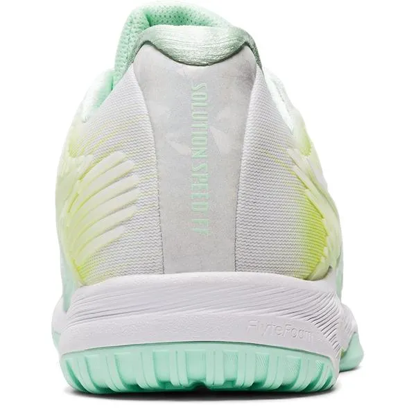 Asics Women's Solution Speed FF L.E. Tennis Shoes in Mint Tint/White