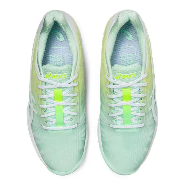 Asics Women's Solution Speed FF L.E. Tennis Shoes in Mint Tint/White