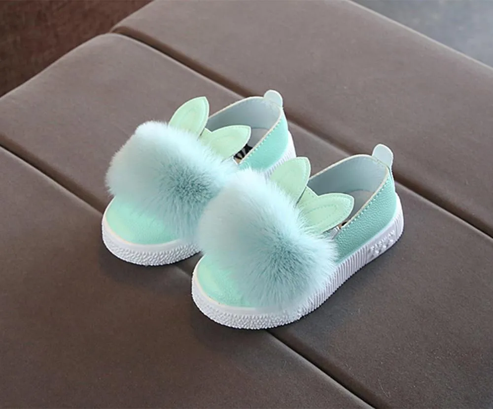baby  shoes  rabbit ears