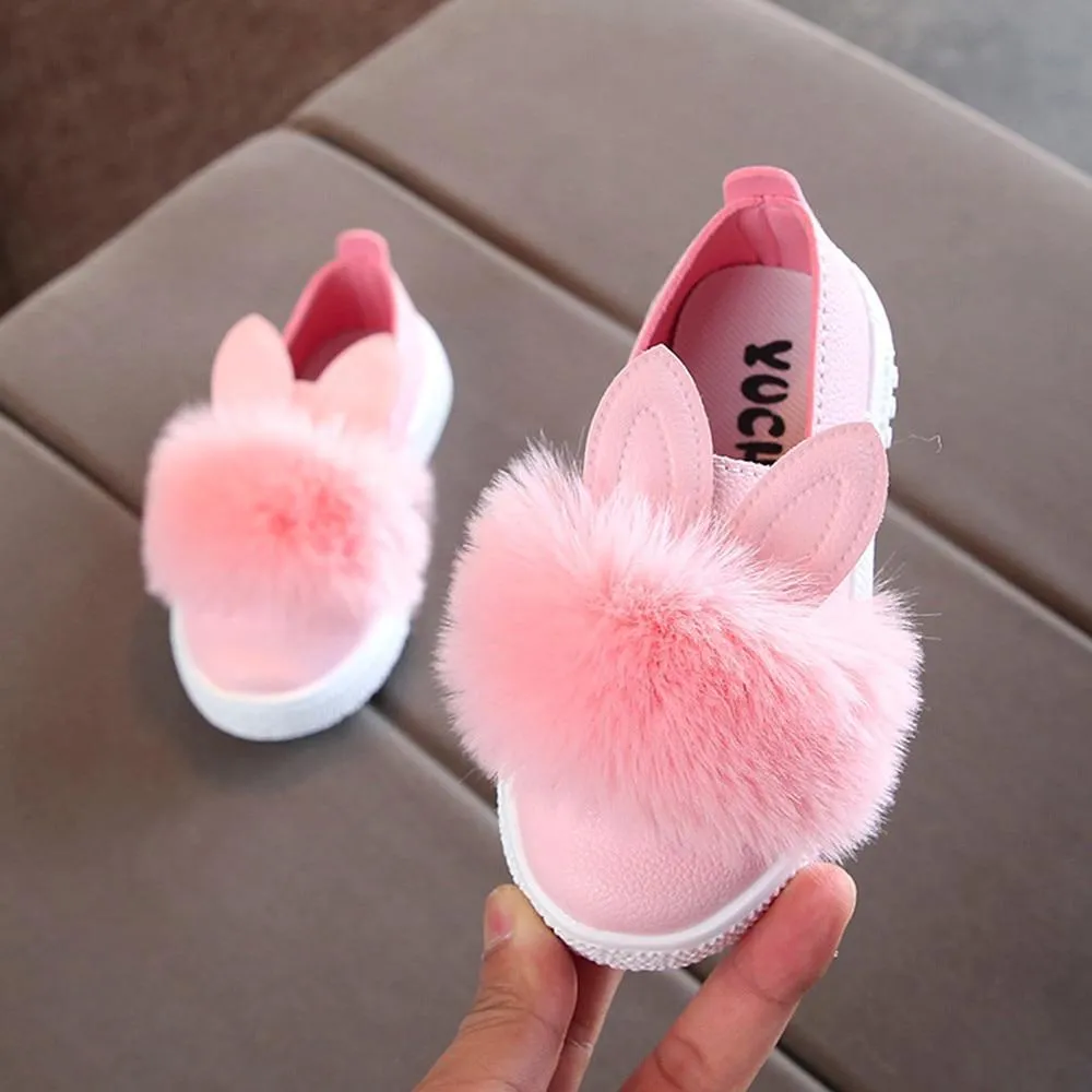 baby  shoes  rabbit ears