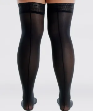 BACKSEAM RIP-RESIST THIGH HIGHS