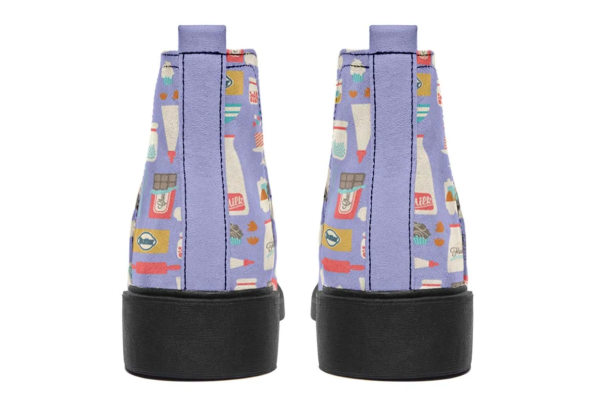 Baking Pattern Neat Vibe Boots