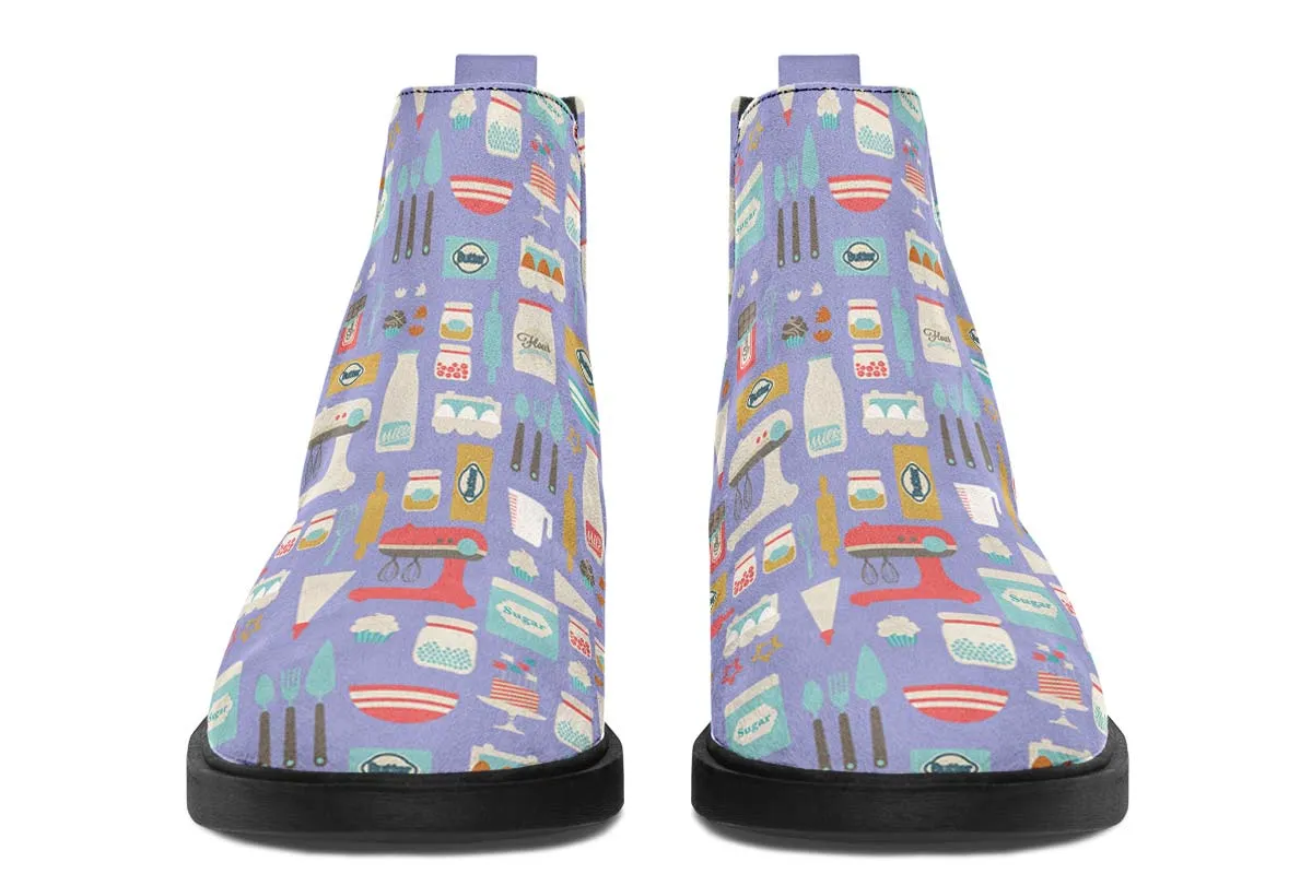 Baking Pattern Neat Vibe Boots
