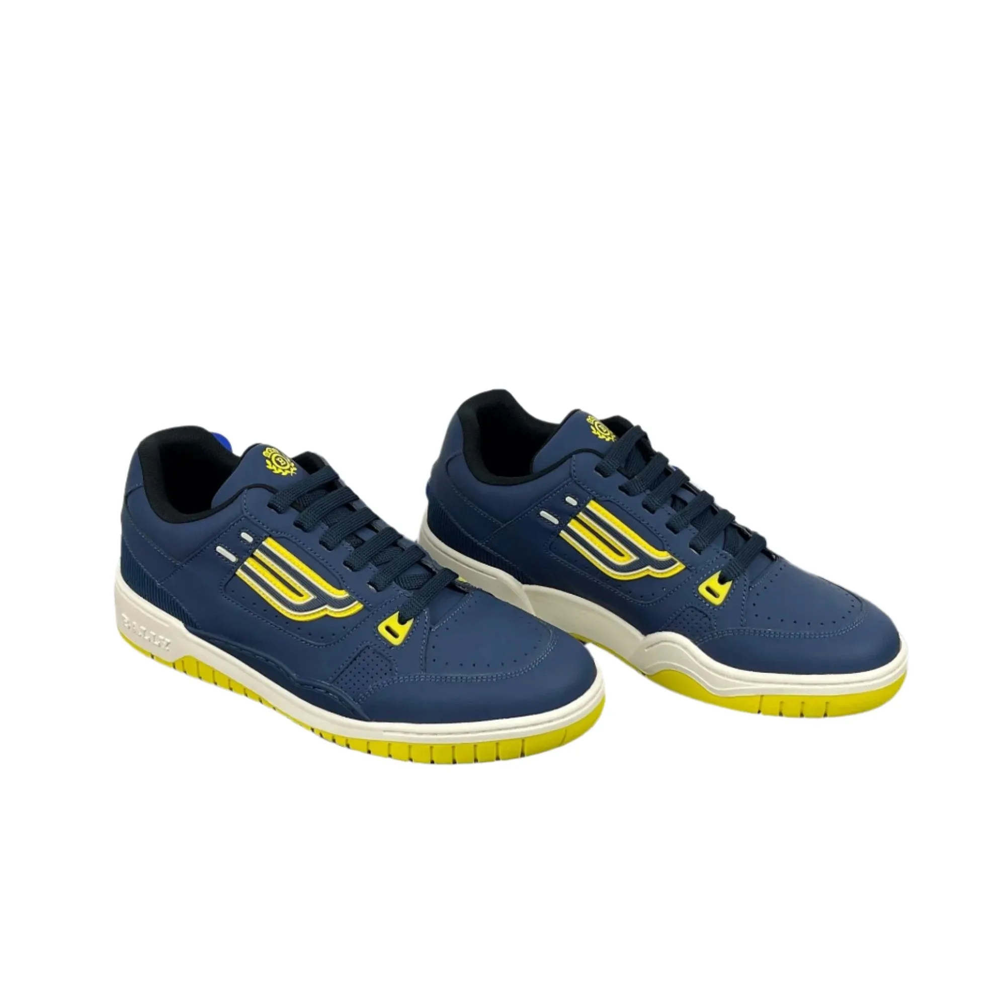 Bally Kuba Blue Sky Leather Low Top Sneakers