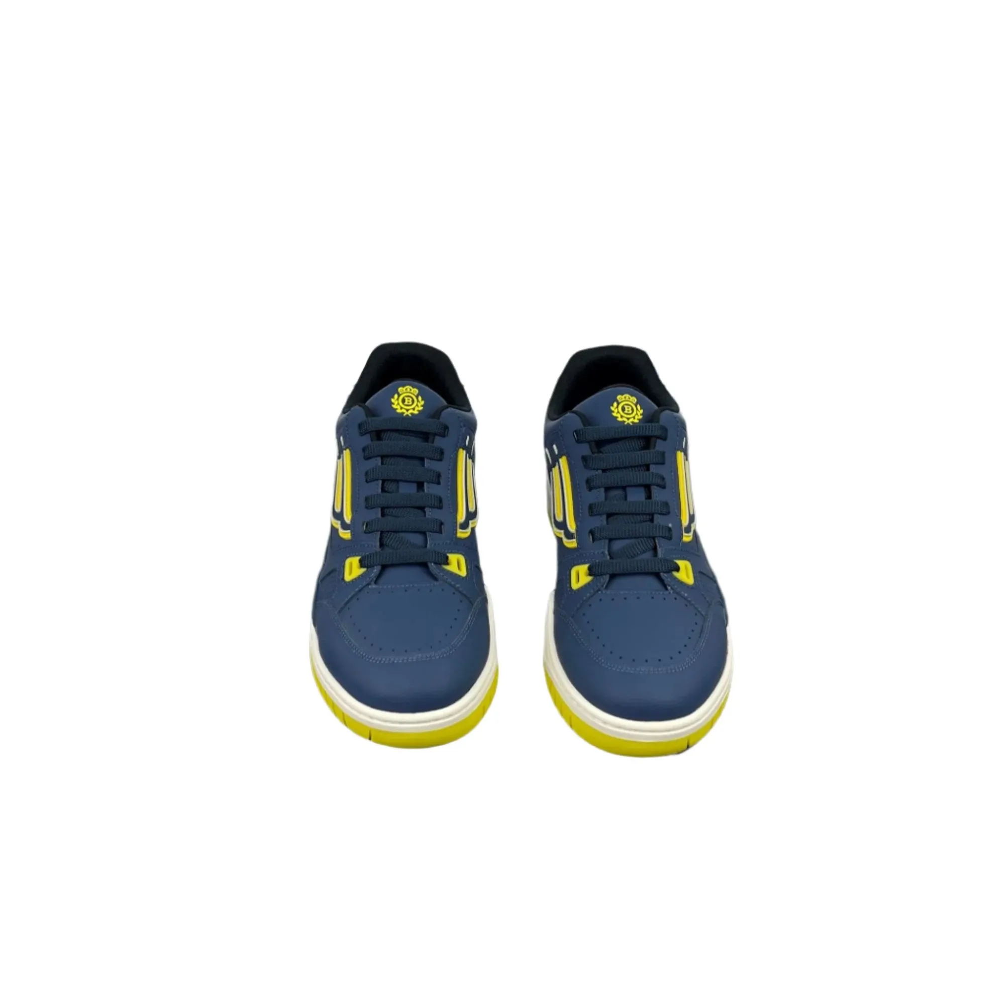 Bally Kuba Blue Sky Leather Low Top Sneakers