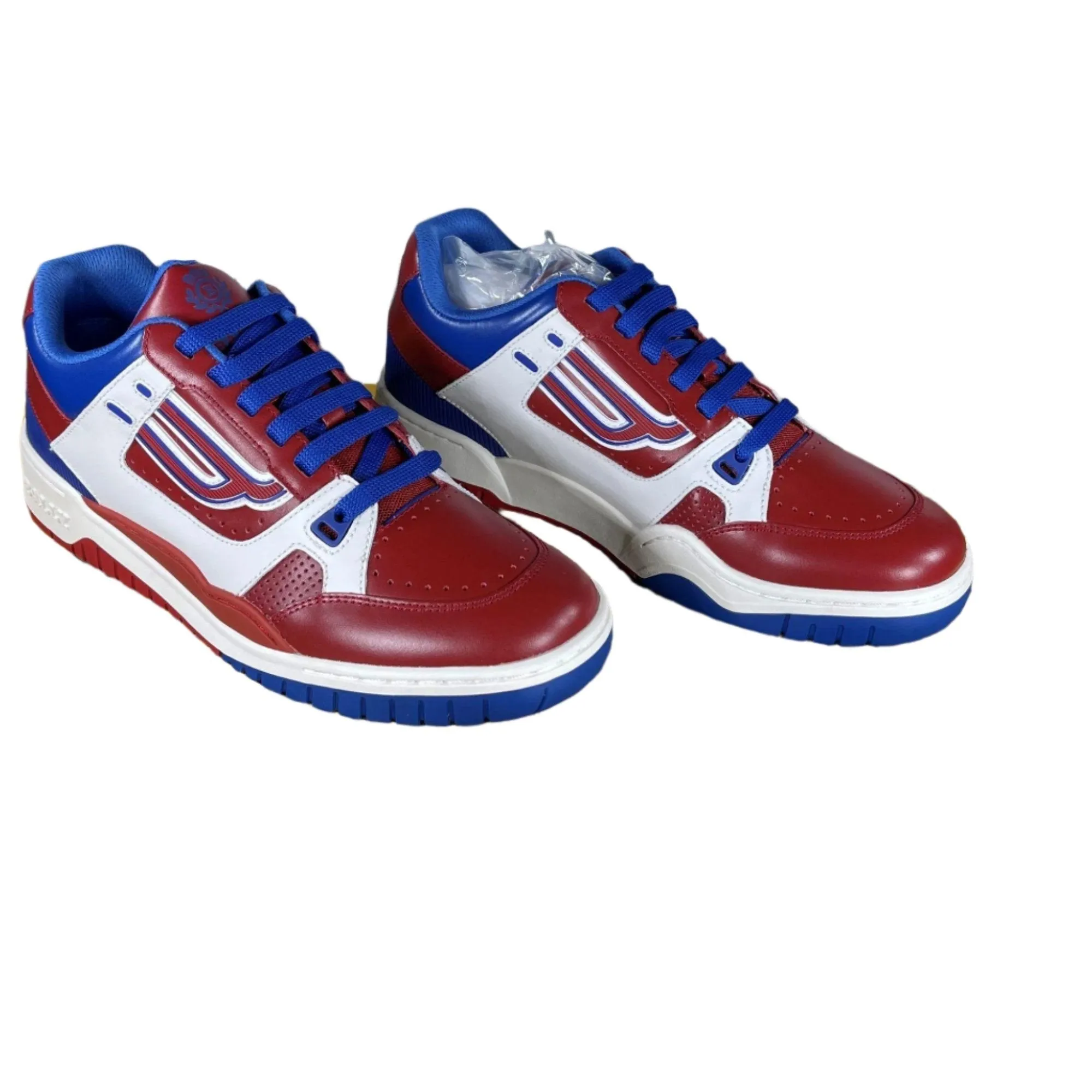 Bally Mens Kuba Corvette Leather Low Top Sneakers