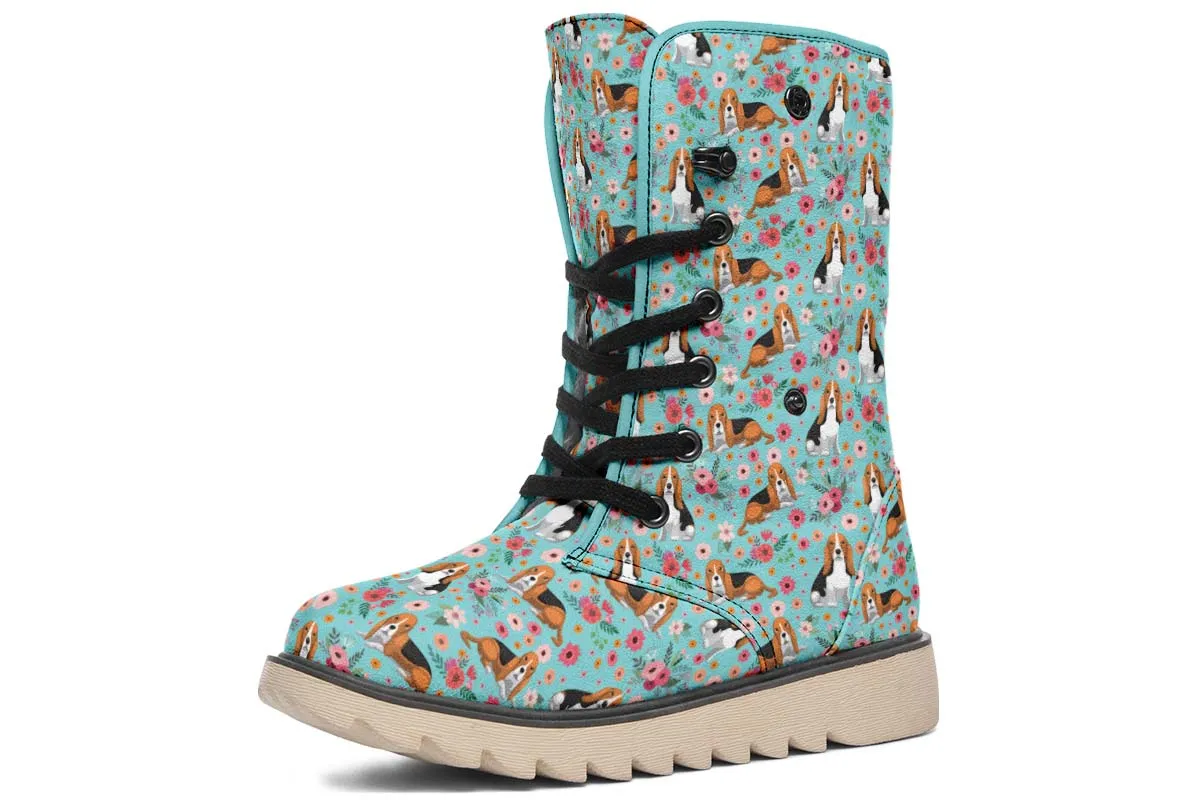 Basset Hound Flower Polar Vibe Boots