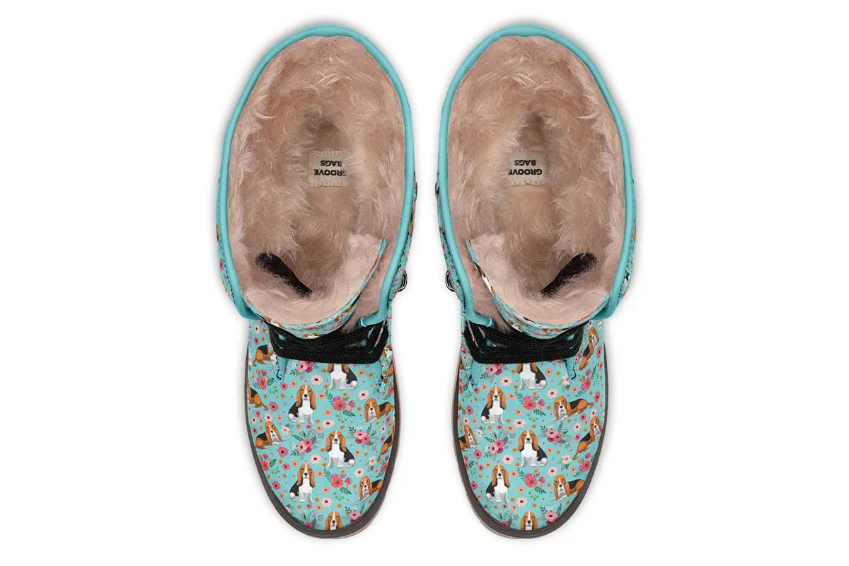 Basset Hound Flower Polar Vibe Boots