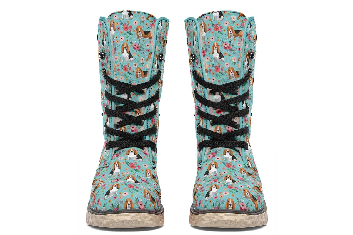 Basset Hound Flower Polar Vibe Boots