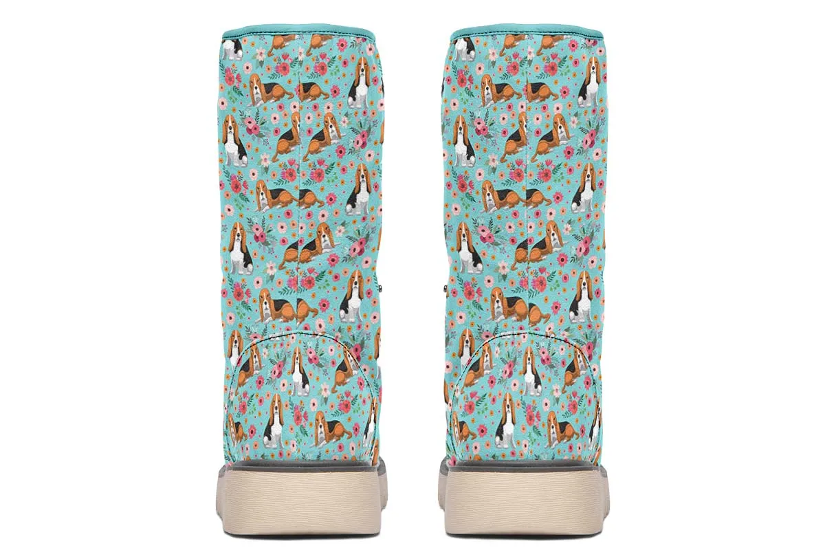 Basset Hound Flower Polar Vibe Boots