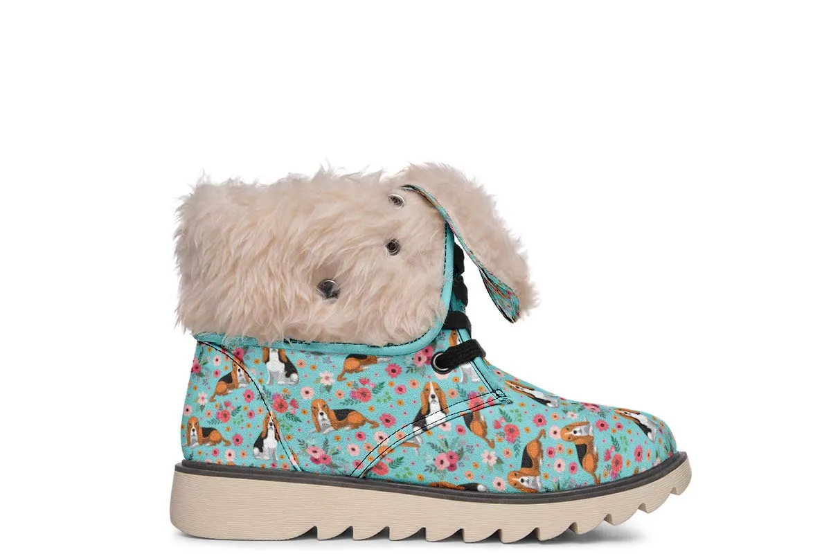 Basset Hound Flower Polar Vibe Boots