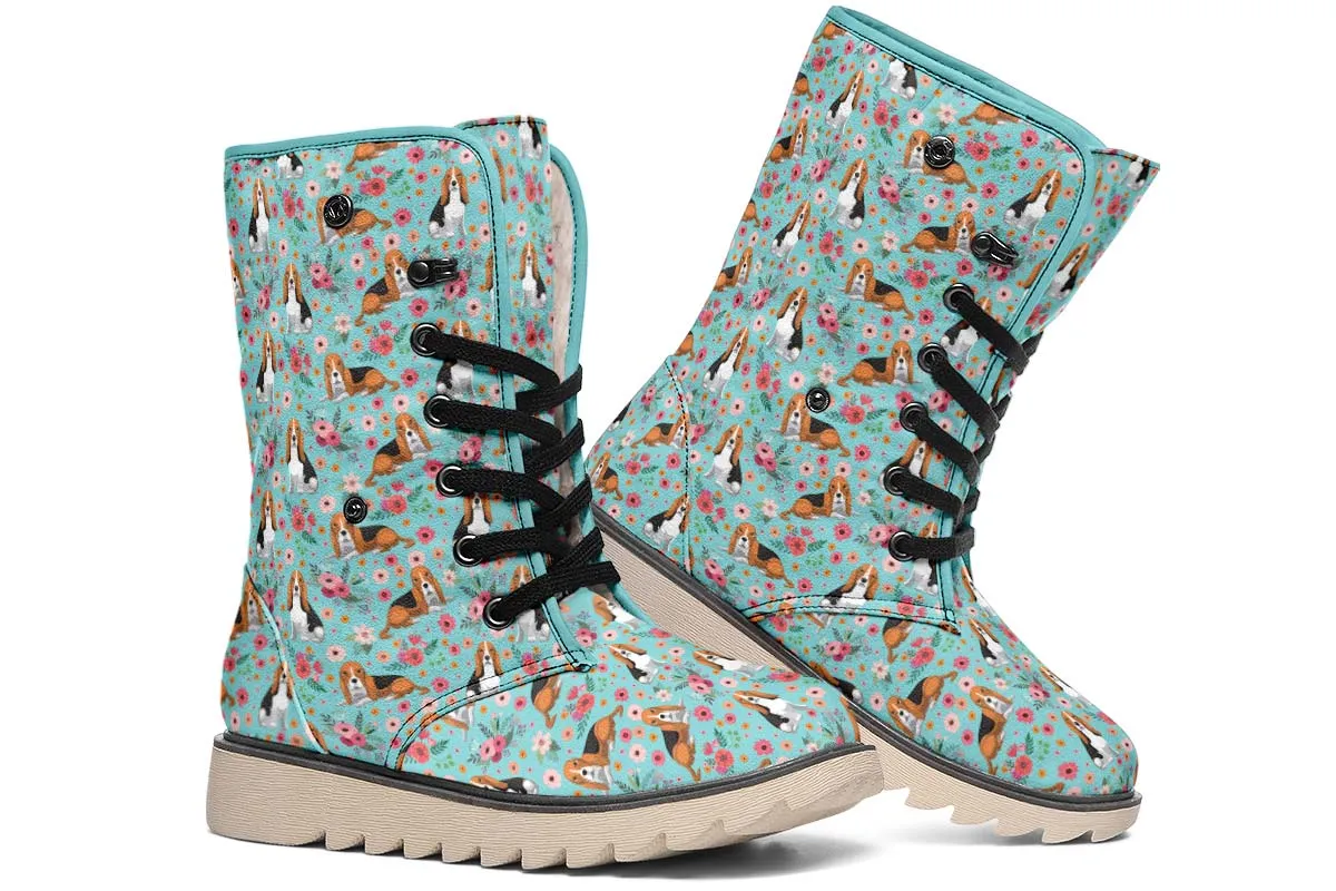 Basset Hound Flower Polar Vibe Boots