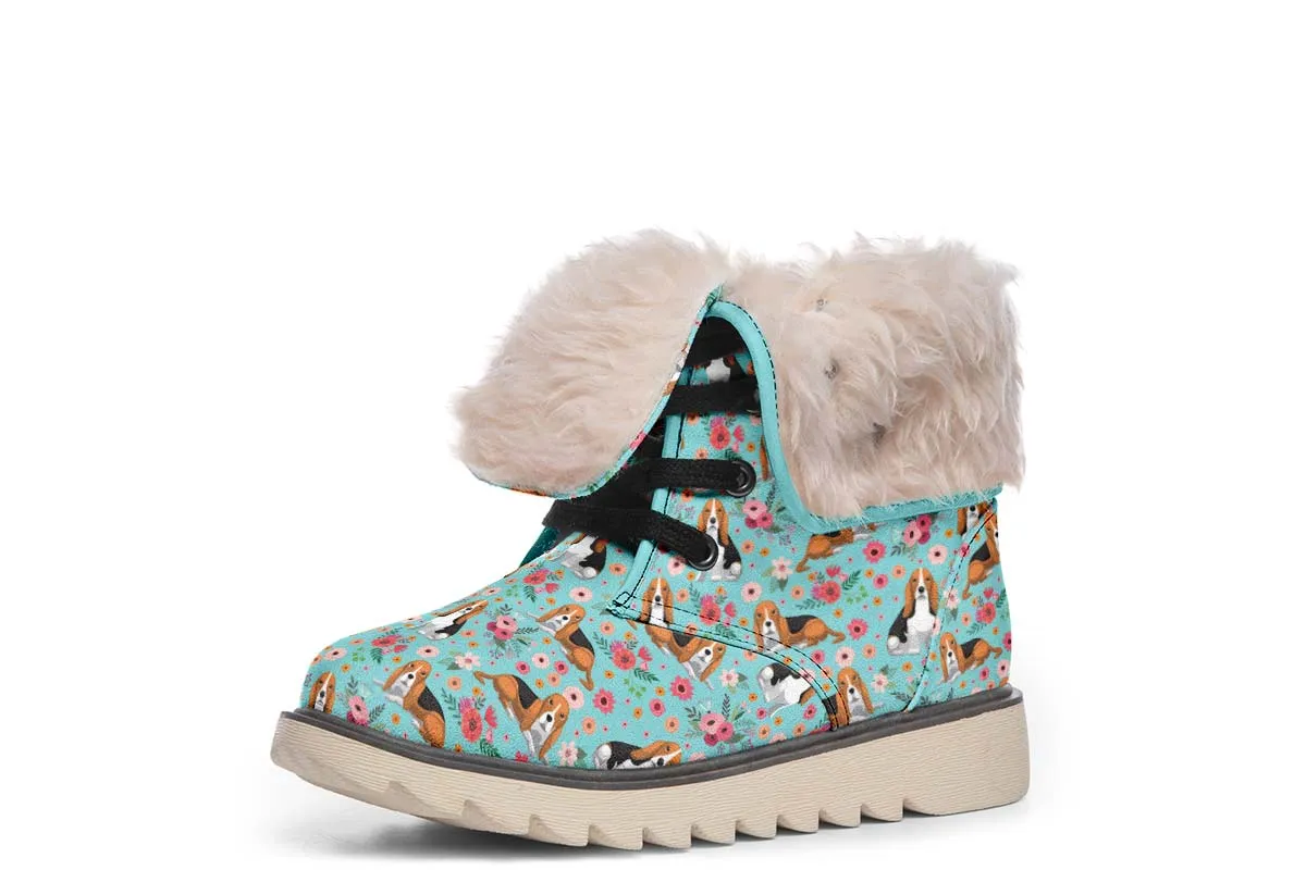 Basset Hound Flower Polar Vibe Boots