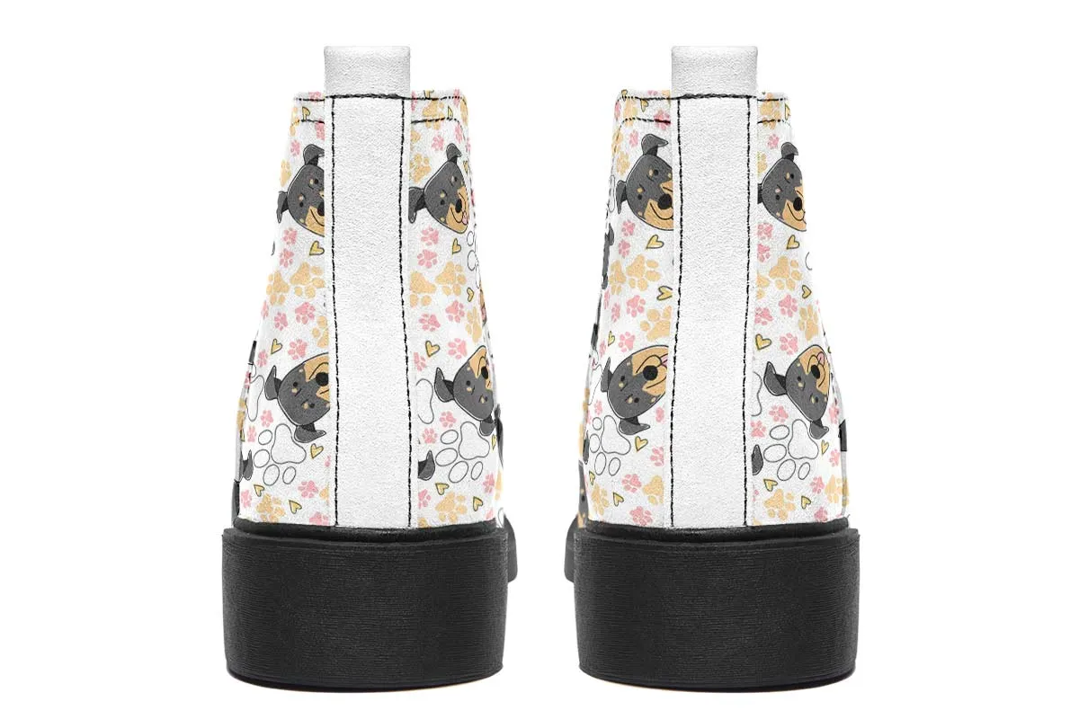 Beauceron Puppy Pattern Neat Vibe Boots