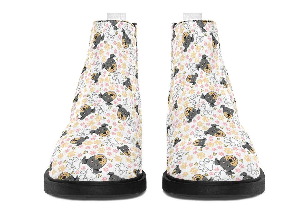 Beauceron Puppy Pattern Neat Vibe Boots