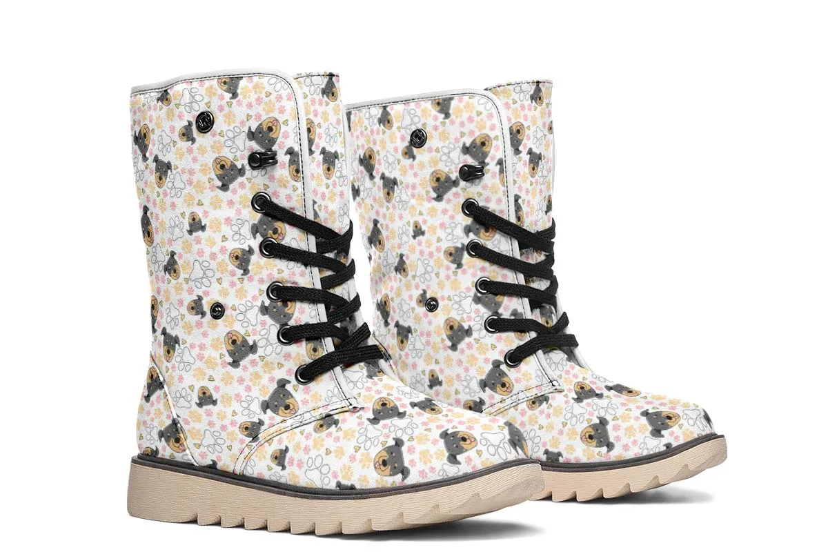 Beauceron Puppy Pattern Polar Vibe Boots