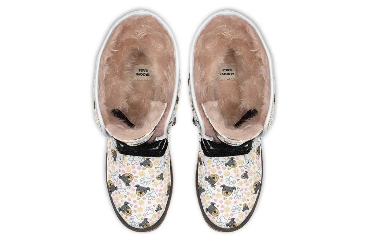 Beauceron Puppy Pattern Polar Vibe Boots