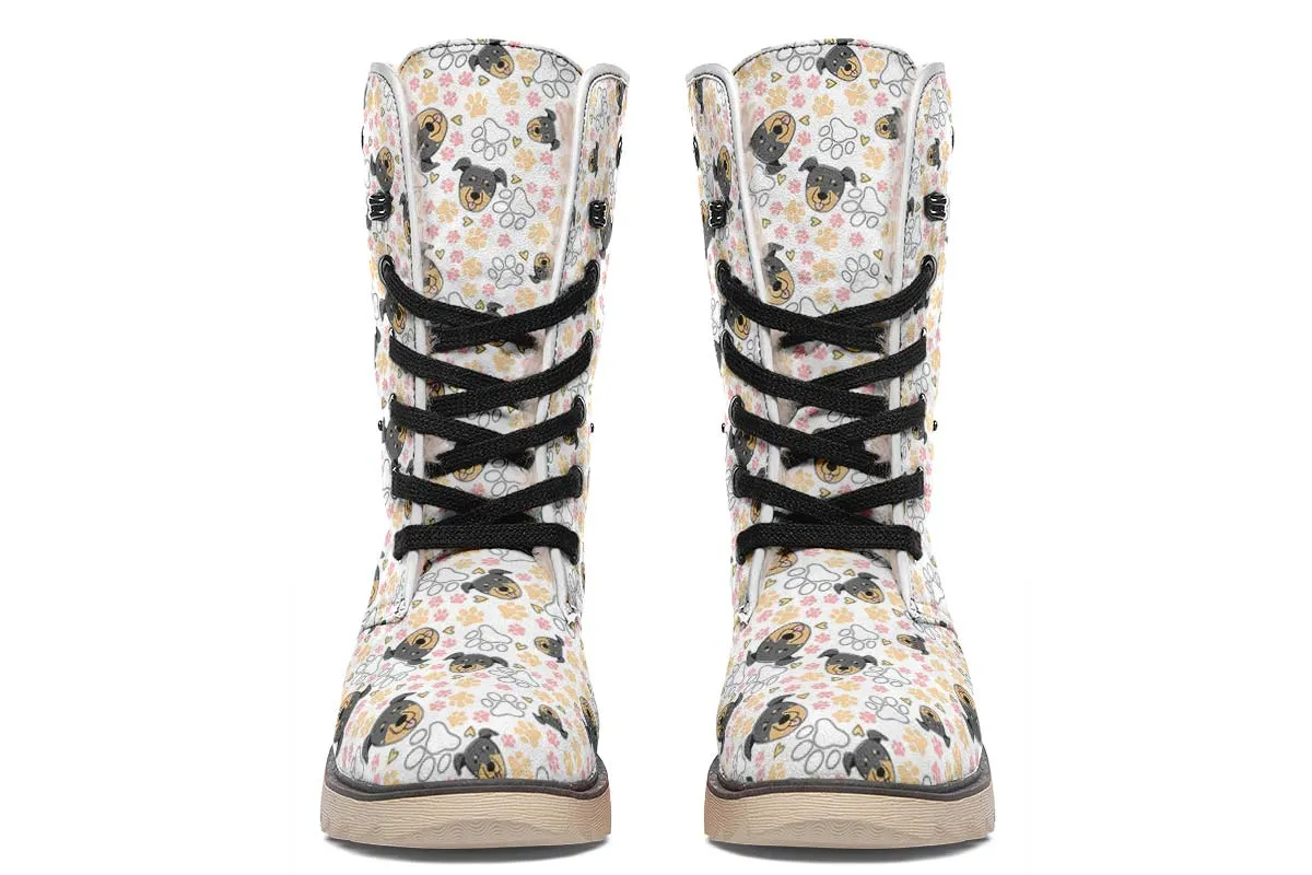 Beauceron Puppy Pattern Polar Vibe Boots