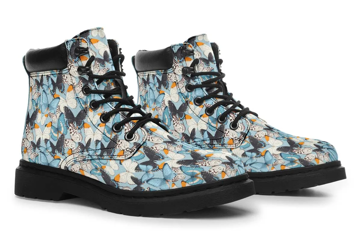 Beautiful Butterfly Pattern Classic Vibe Boots