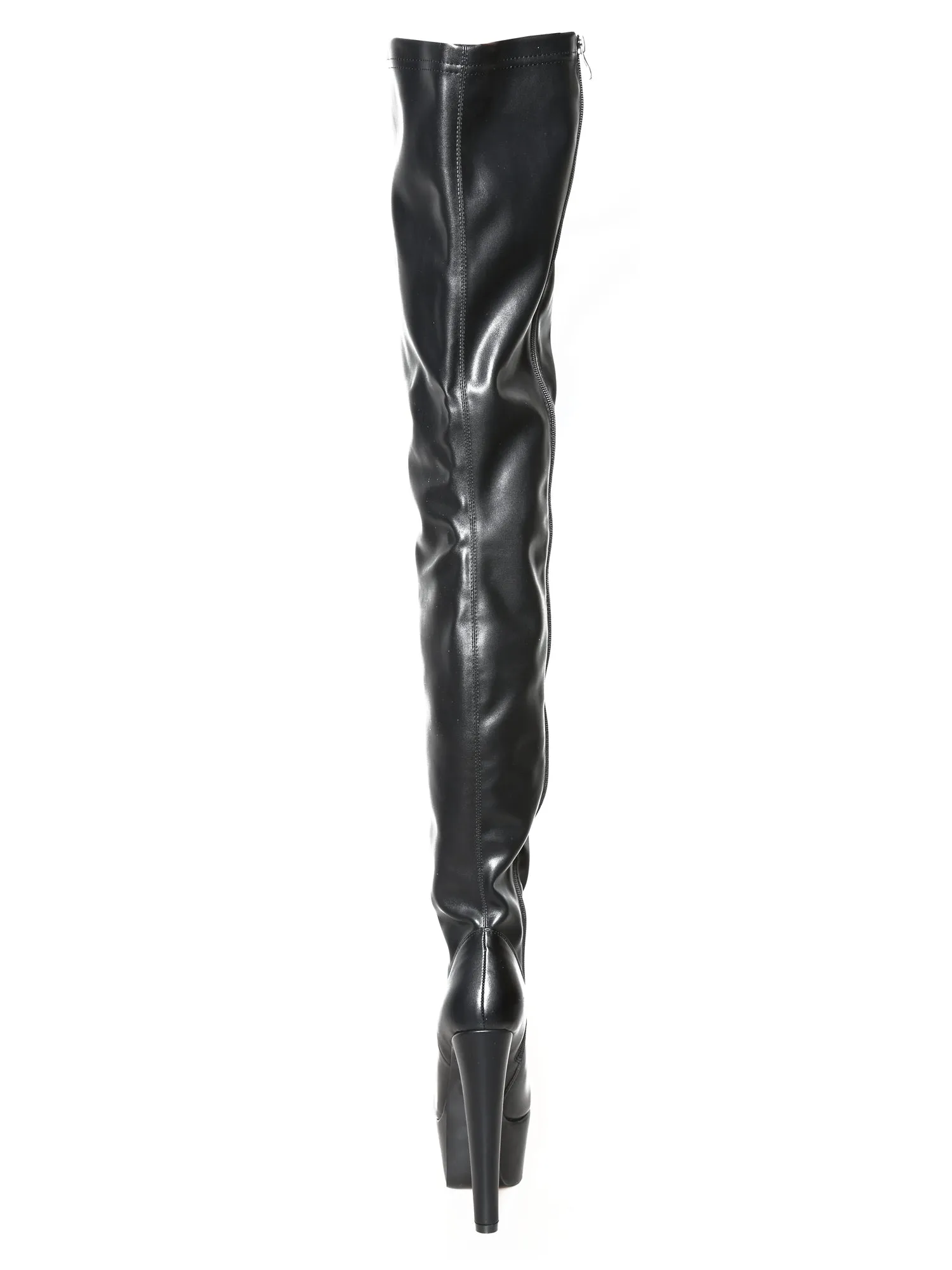 Belladonna Skyscraper Heel Matte Thigh High Boots