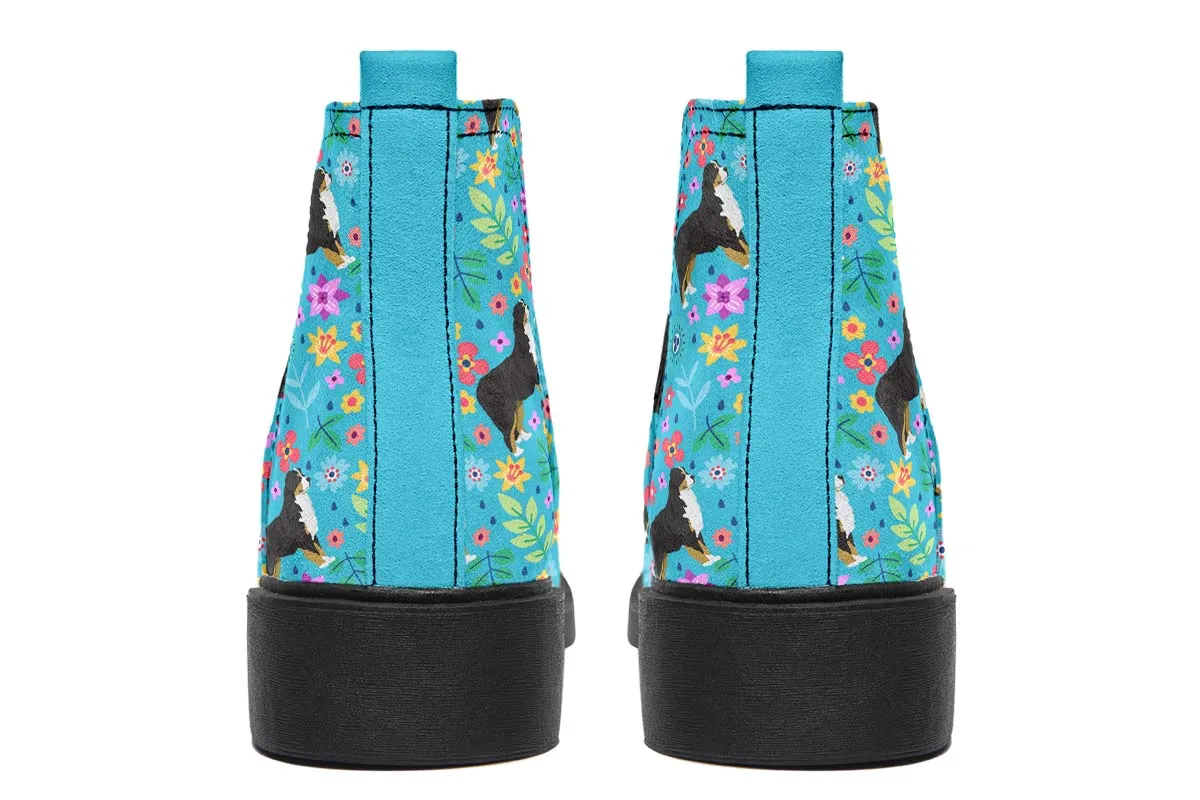 Bernese Mountain Dog Flower Neat Vibe Boots