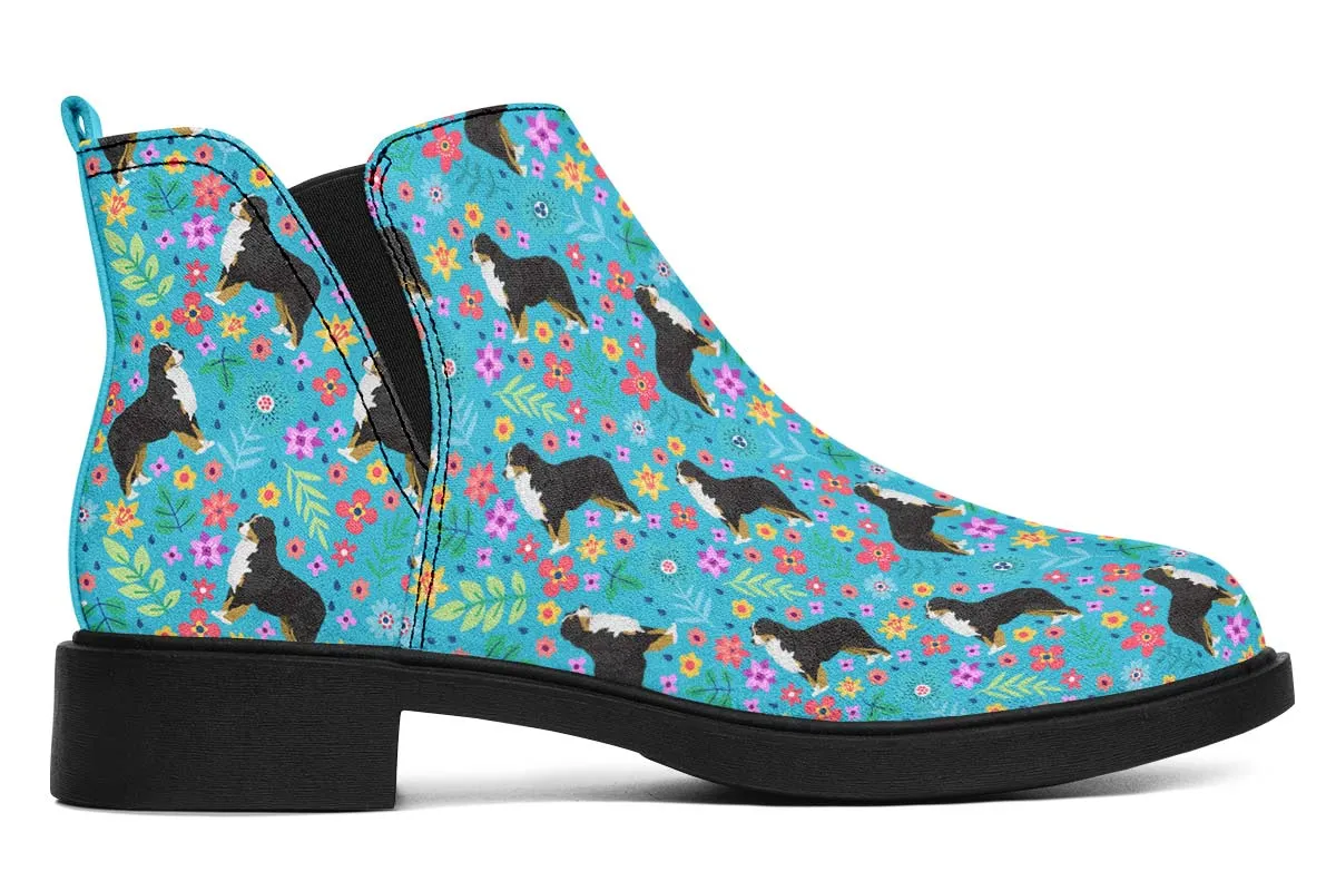 Bernese Mountain Dog Flower Neat Vibe Boots