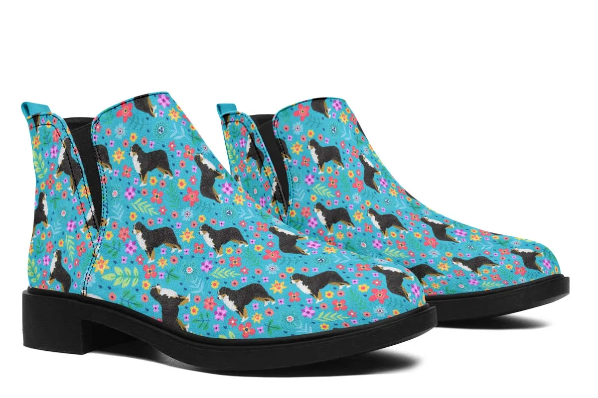 Bernese Mountain Dog Flower Neat Vibe Boots