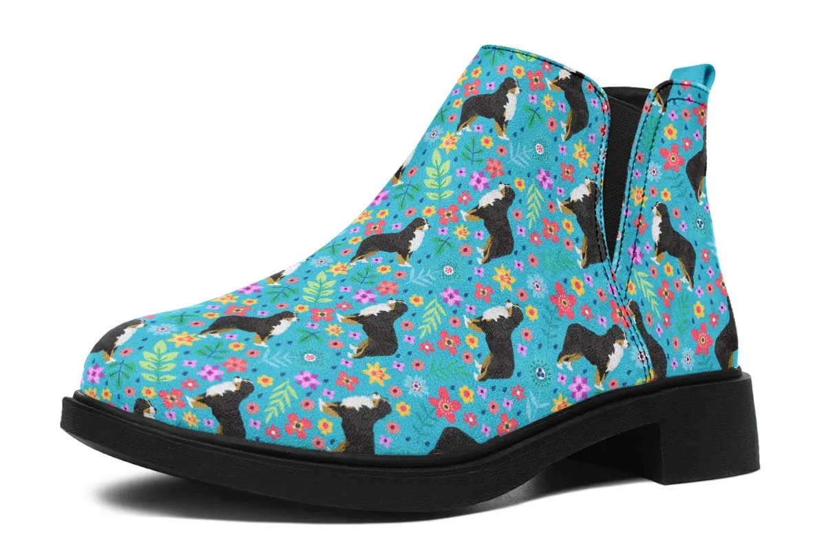 Bernese Mountain Dog Flower Neat Vibe Boots