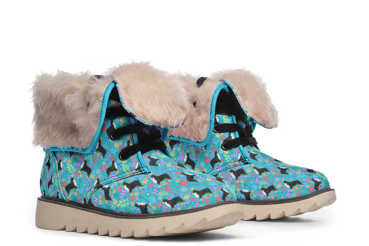 Bernese Mountain Dog Flower Polar Vibe Boots