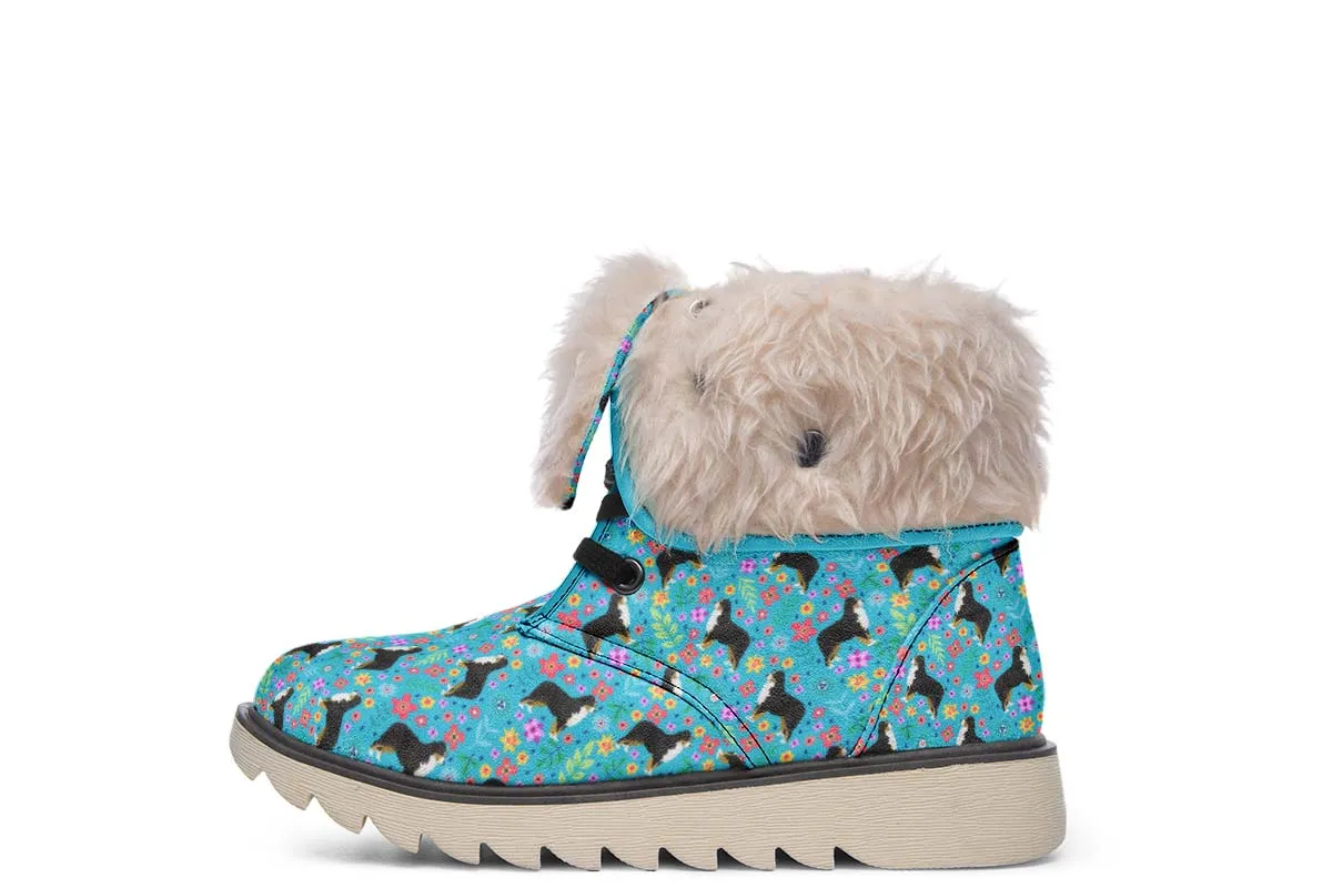 Bernese Mountain Dog Flower Polar Vibe Boots