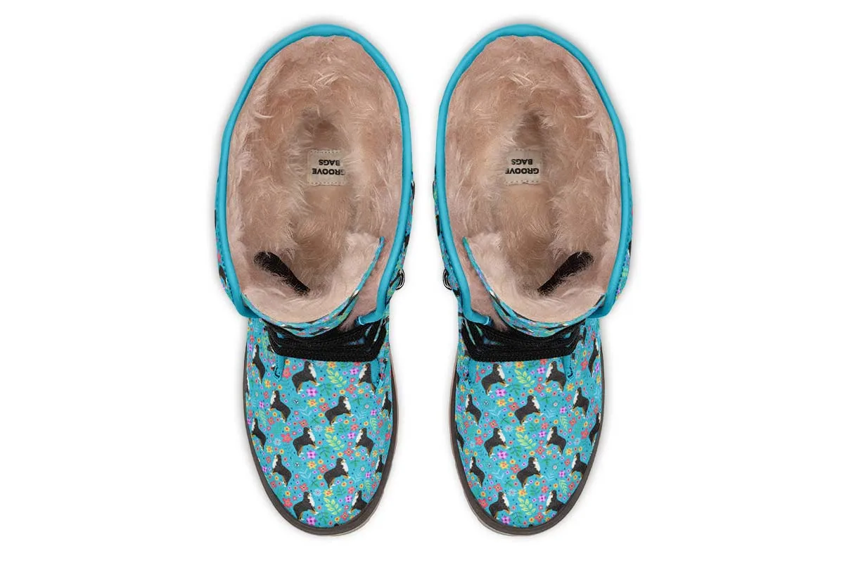 Bernese Mountain Dog Flower Polar Vibe Boots