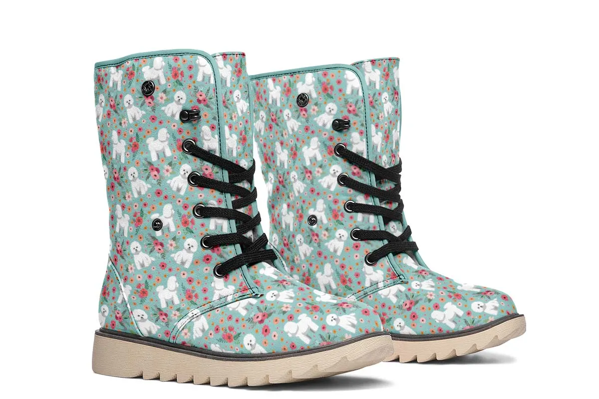Bichon Frise Flower Polar Vibe Boots