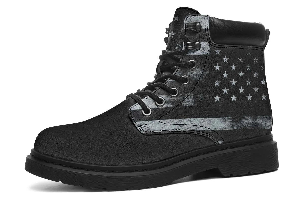 Black And White Flag