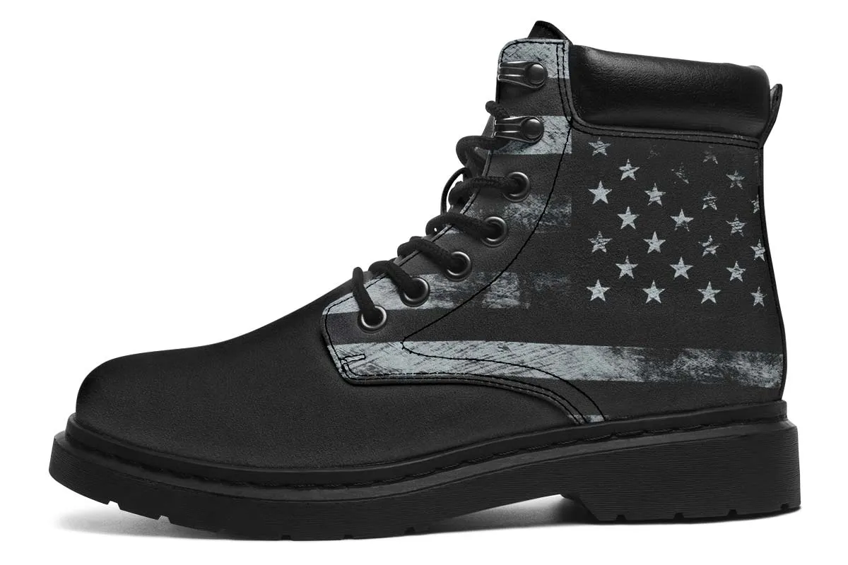 Black And White Flag