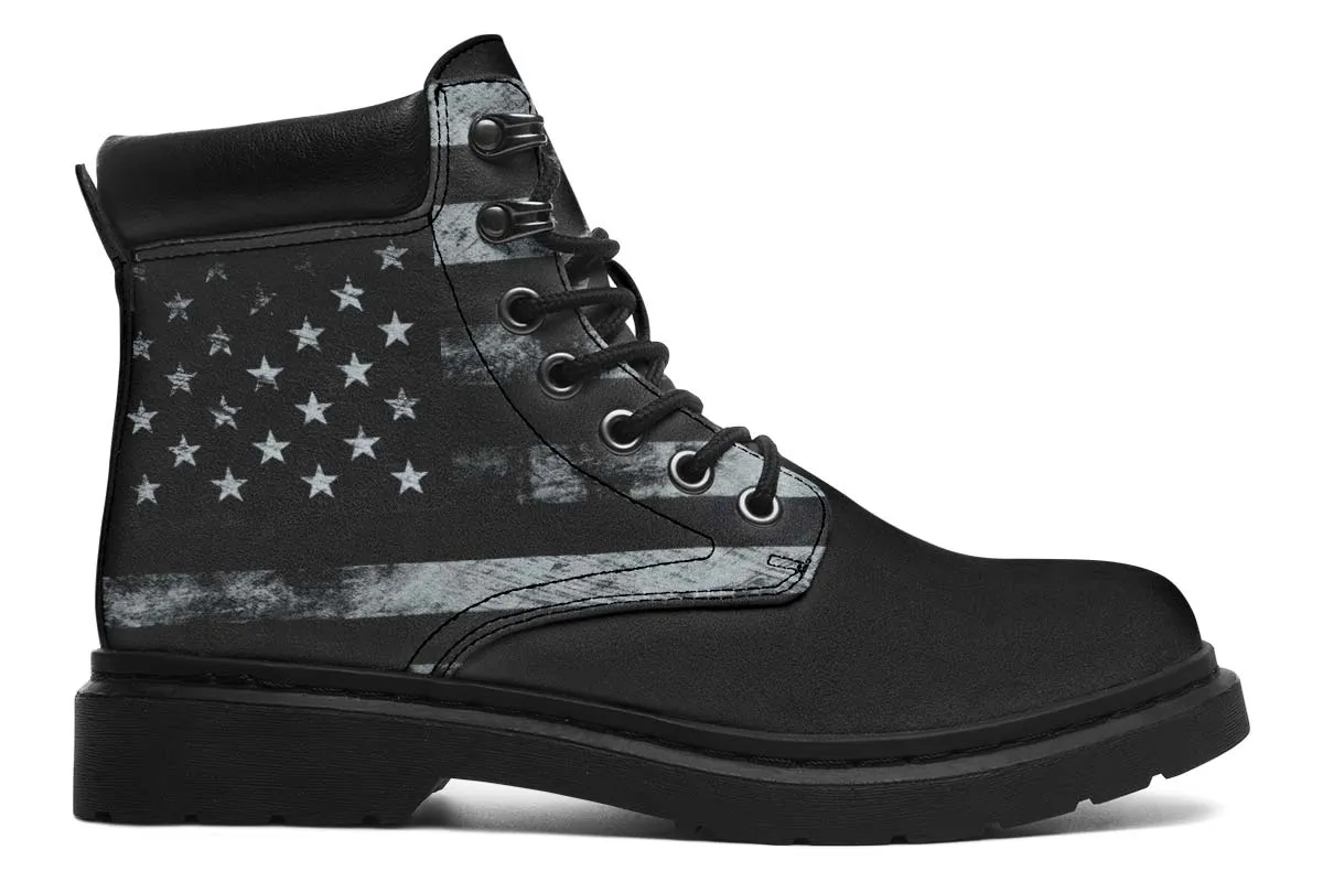 Black And White Flag