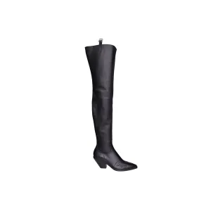 Black Thigh High Boots (Black)