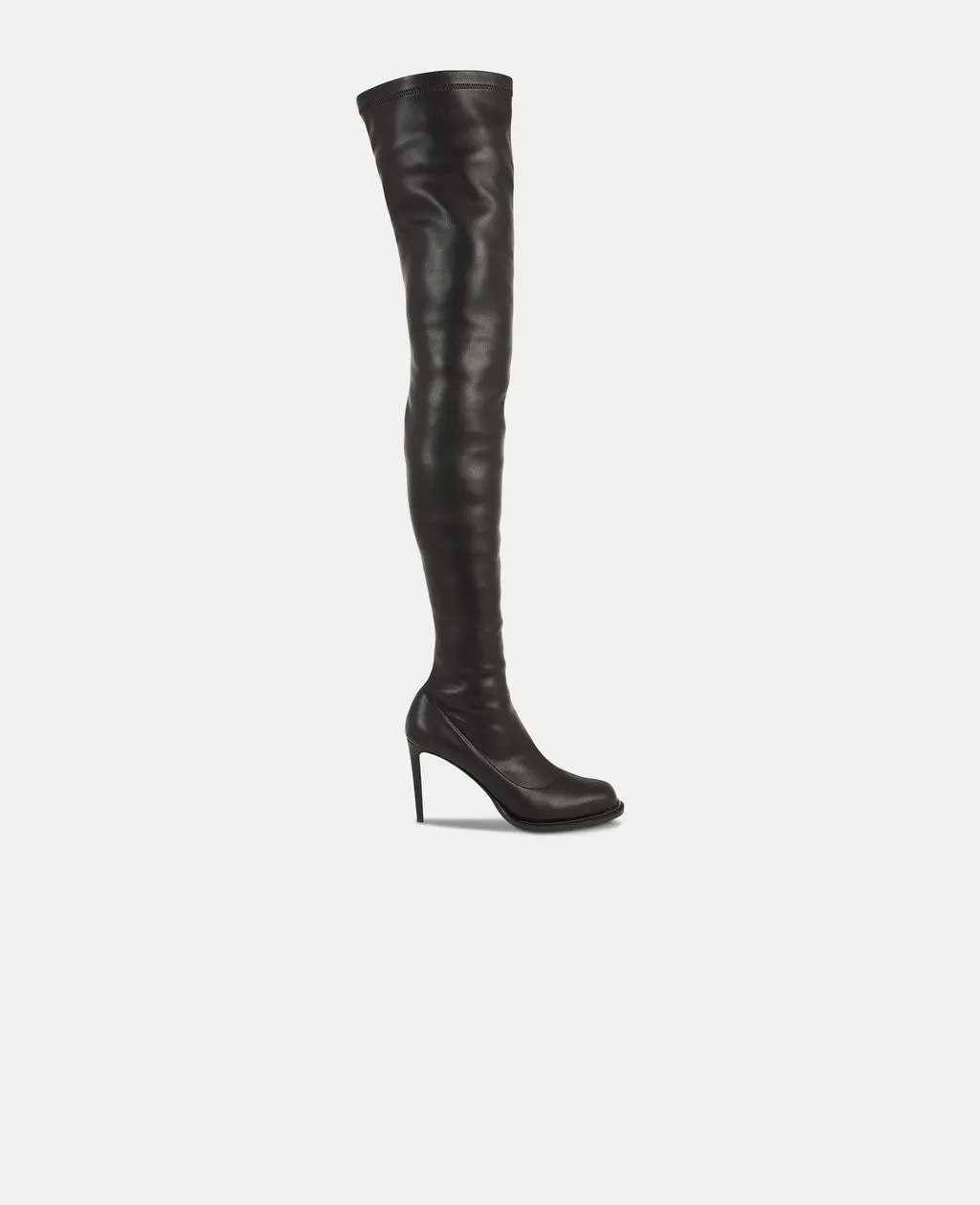 Black Thigh-High Boots