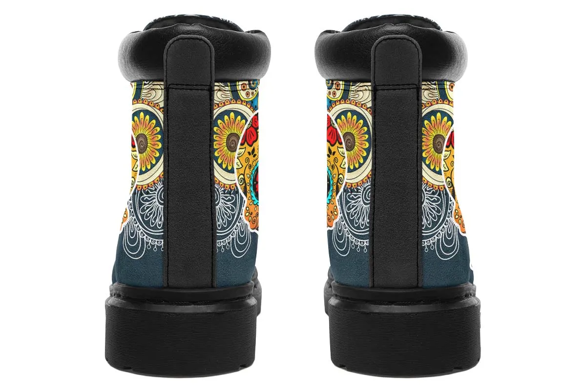 Blue Skull And Mandala