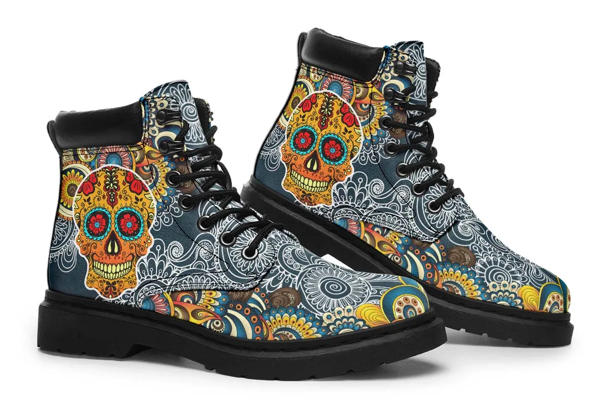 Blue Skull And Mandala